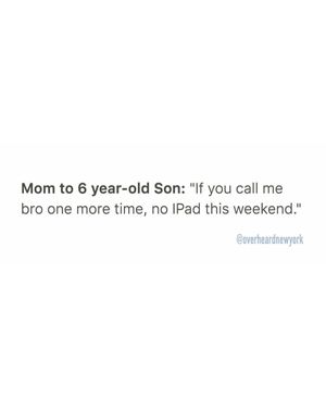 Image post by @overheardnewyork on Instagram