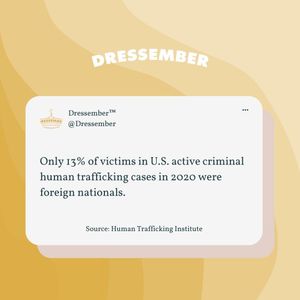 Image post by @dressember on Instagram
