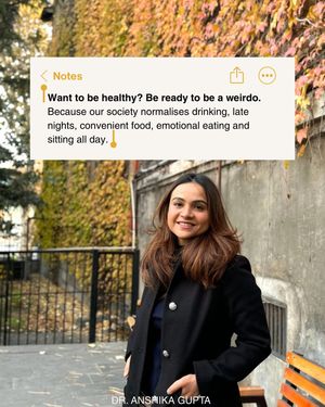 Image post by @doctoranshikagupta on Instagram