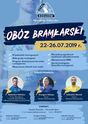 Image post by @akademiapilkarskastalrzeszow on Facebook
