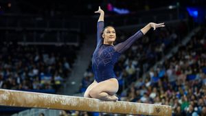 Text post by @uclagymnastics on Twitter/X