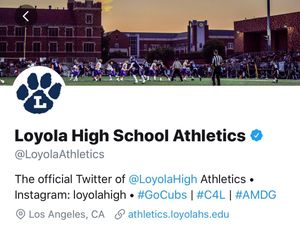 Image post by @LoyolaAthletics on Twitter