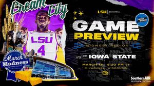 Image post by @LSUBasketball on Twitter