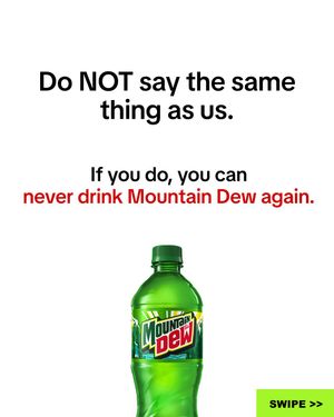 Image post by @mountaindew on Instagram