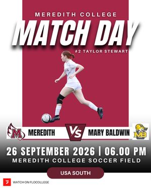 Image post by @meredithcollegesoccer on Instagram