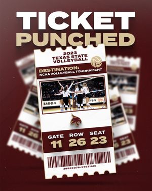 Image post by @TexasStateVball on Twitter