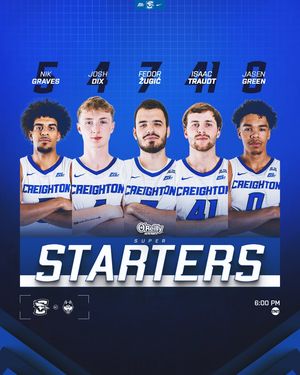 Image post by @Creighton Men's Basketball on Facebook