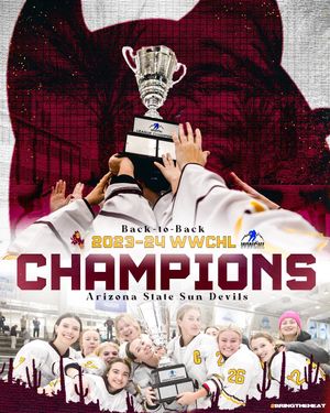 Image post by @WomensHockeyASU on Twitter
