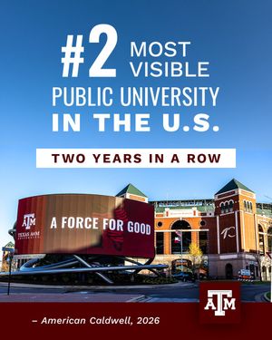 Image post by @TAMU on Twitter