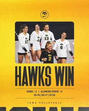 Image post by @iowavolleyball on Instagram