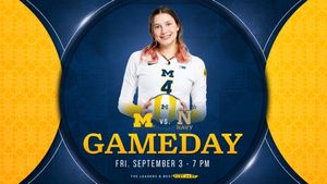 Image post by @umichvball on Twitter/X