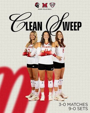 Image post by @miamioh_vball on Instagram