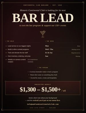 Image post by @continentalcluboakland on Instagram