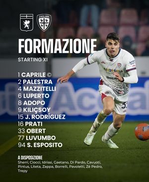 Image post by @cagliaricalcio on Instagram