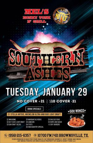 Image post by @SouthernAshesMusic on Facebook