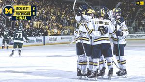 Image post by @umichhockey on Twitter