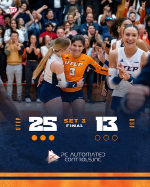 Image post by @UTEPVB on Twitter