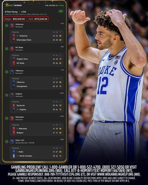 Image post by @DKSportsbook on Twitter