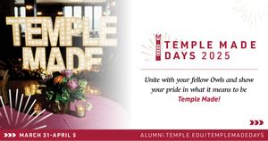Image post by @TempleAlumni on Twitter/X