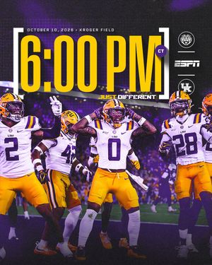 Image post by @LSUfootball on Twitter/X