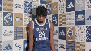 Video post by @GSAthletics_MBB on Twitter