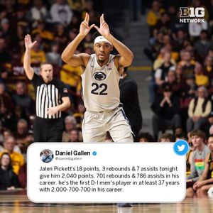 Image post by @PennStateOnBTN on Twitter
