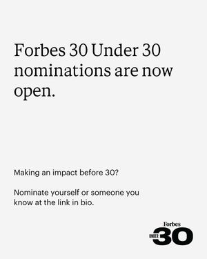 Image post by @forbes on Instagram