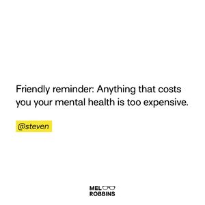 Image post by @melrobbins on Instagram