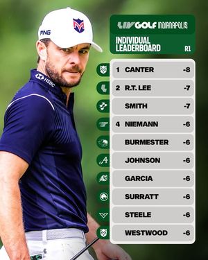 Image post by @livgolfleagueofficial on Facebook