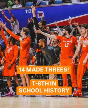 Image post by @clemsonmbb on Instagram
