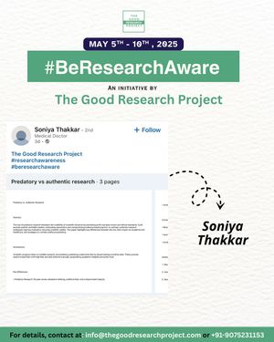 Image post by @thegoodresearchproject on Instagram