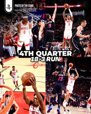 Image post by @HoustonRockets on Twitter