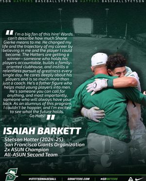 Image post by @stetson_baseball on Instagram