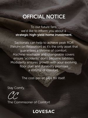 Image post by @lovesac on Instagram