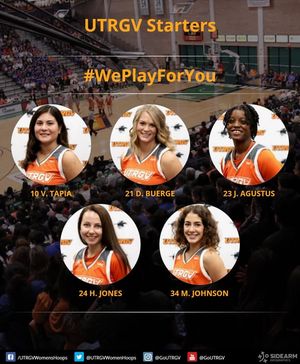 Image post by @UTRGVwbb on Facebook