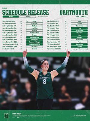 Image post by @dartmouthvball on Instagram