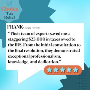 Image post by @choicetaxrelief on Instagram