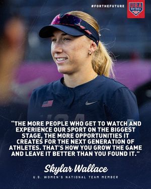 Image post by @USASoftball on Twitter/X