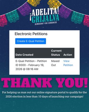 Image post by @adelitaforcongress on Instagram