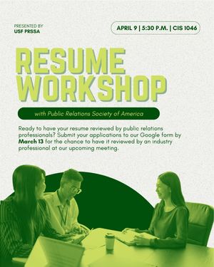 Image post by @usfprssa on Instagram