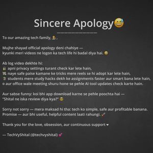 Image post by @techvyshital on Instagram