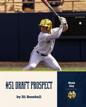 Image post by @NDBaseball on Twitter/X