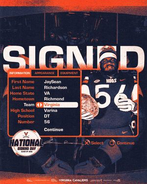 Image post by @uvafootball on Instagram