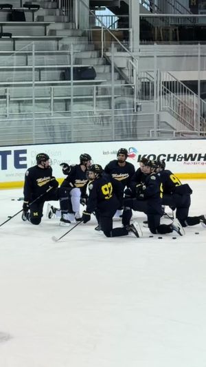 Video post by @umichhockey on TikTok