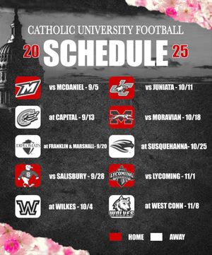 Image post by @CatholicU_FB on Twitter