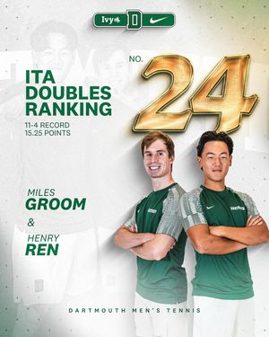 Image post by @dartmouthmtennis on Instagram
