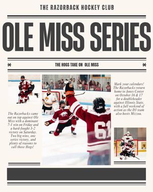Image post by @razorbackhockeyclub on Instagram