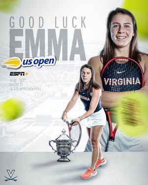 Image post by @UVAWomensTennis on Twitter