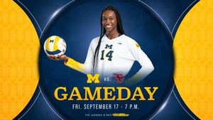 Image post by @umichvball on Twitter/X