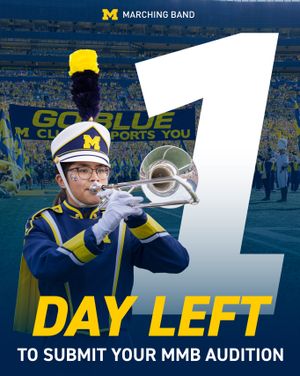 Image post by @umichband on Instagram